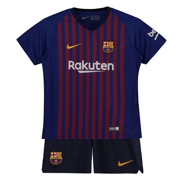 Camiseta Barcelona 1ª Niño 2018-2019 Azul Rojo
